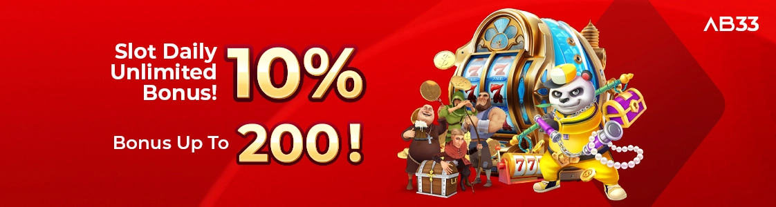 Slot Daily Unlimited 10% Bonus